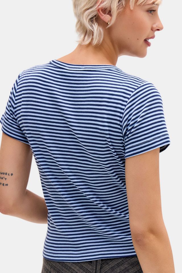 UO Paul Frank Striped Baby Tee #3