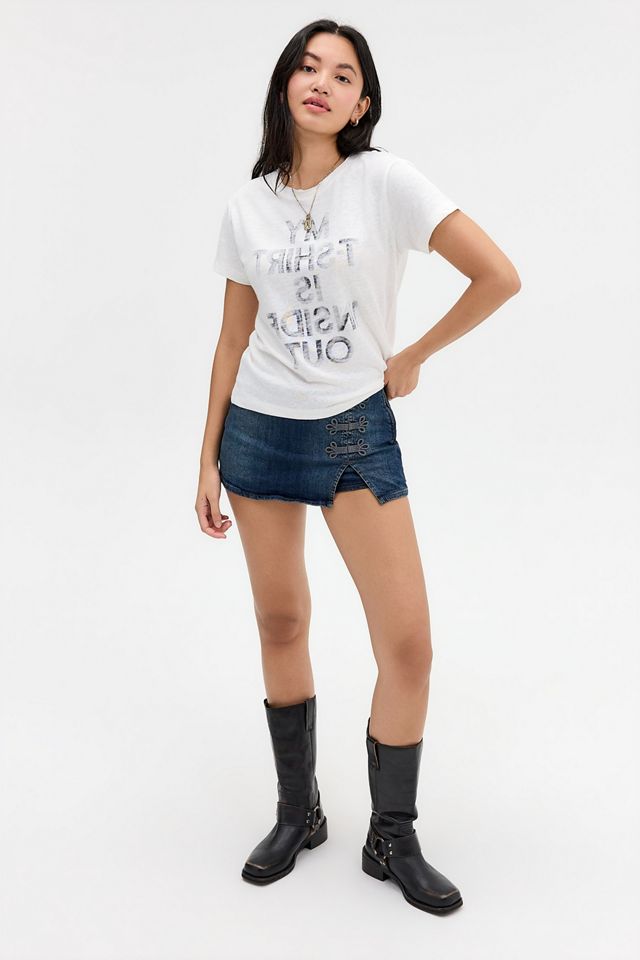 UO Inside Out Slub T-Shirt #1