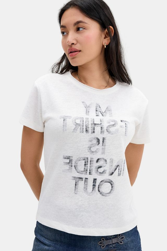 UO Inside Out Slub T-Shirt #3