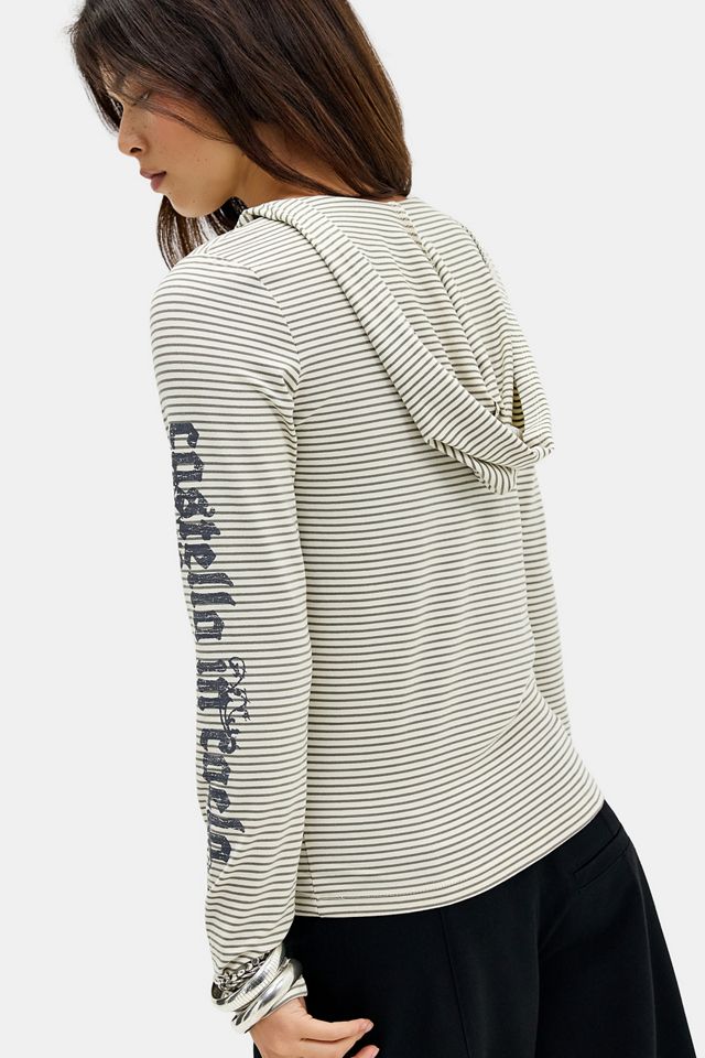 UO Zoe Stripe Grunge Hoodie #2