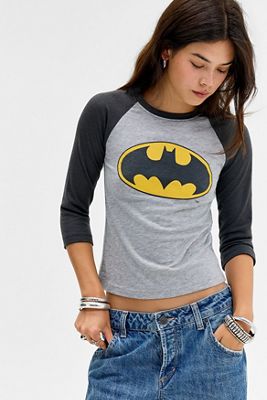 UO Batman 3/4 Sleeve Raglan Tee