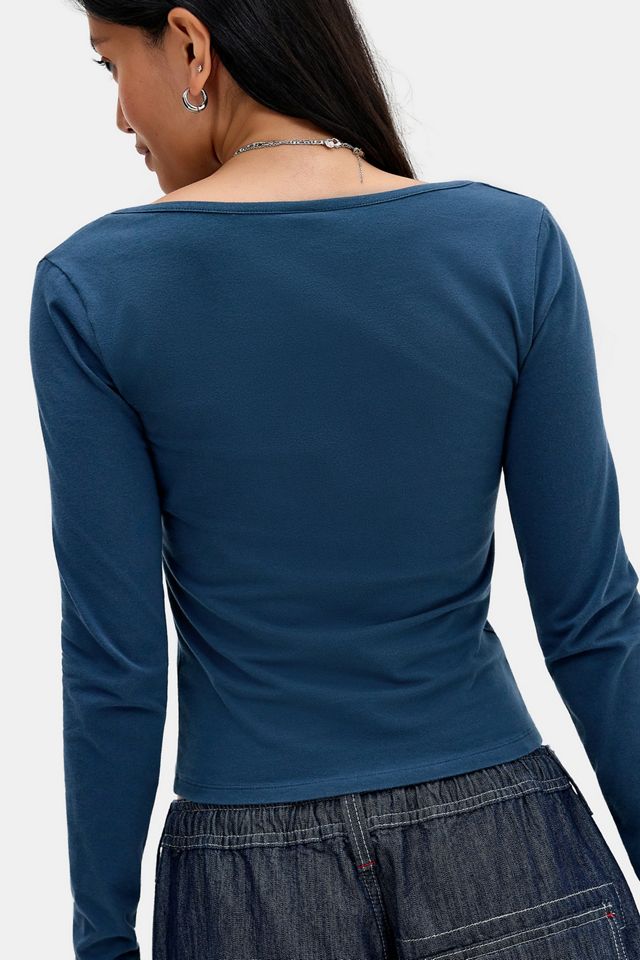 Maglia a Maniche Lunghe UO Navy Angels con Scollo a V #2