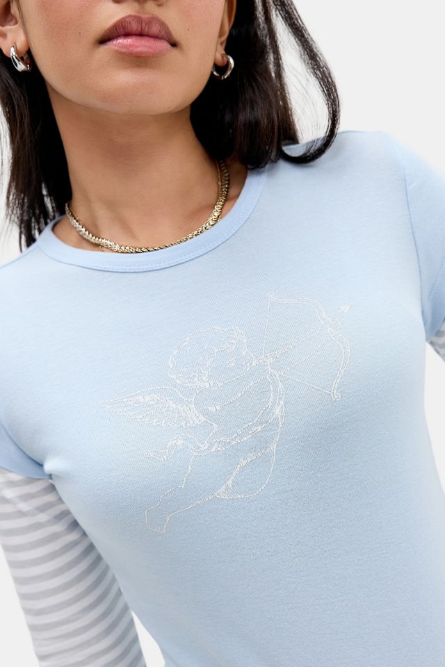 T-shirt bébé double-couche Twofer à motif UO #2