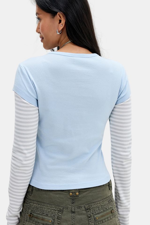 T-shirt bébé double-couche Twofer à motif UO #3