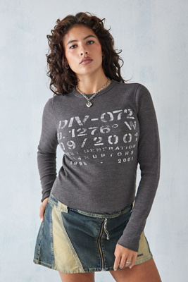 waffle knit t