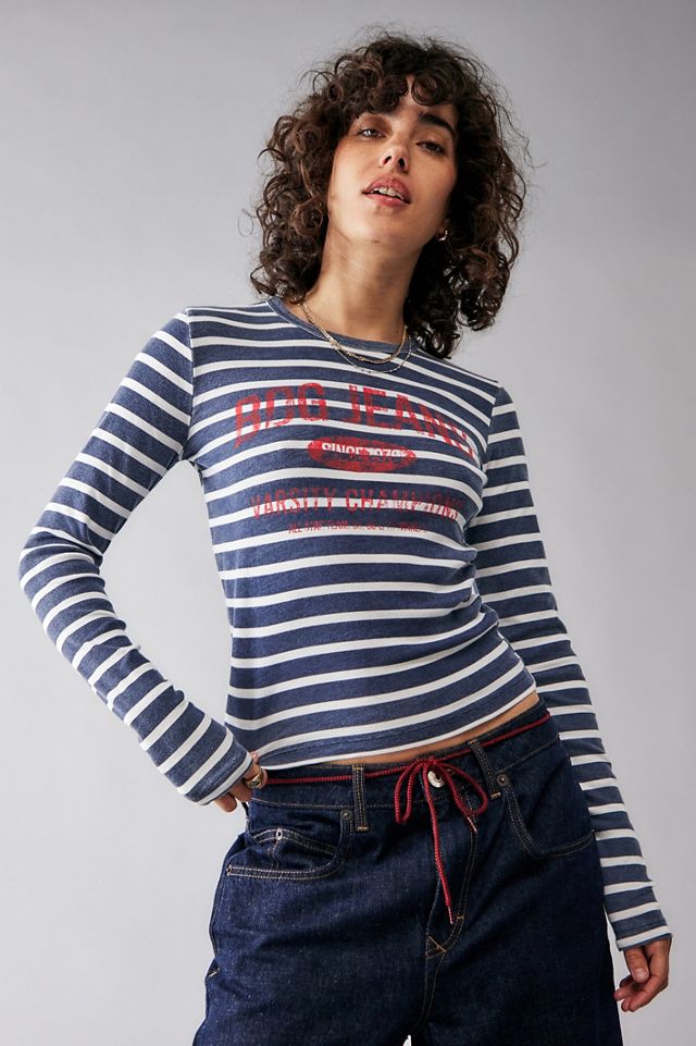 BDG Breton Striped Long Sleeve T-Shirt | Urban Outfitters UK