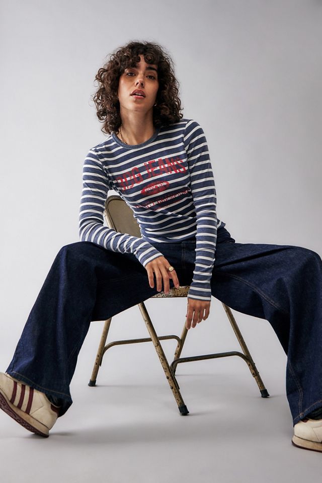 Maglietta a Maniche Lunghe a Righe Breton BDG #1