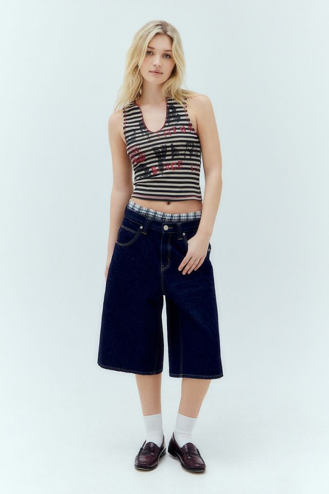 UO Stripe Stamp Notched Tank Top #2
