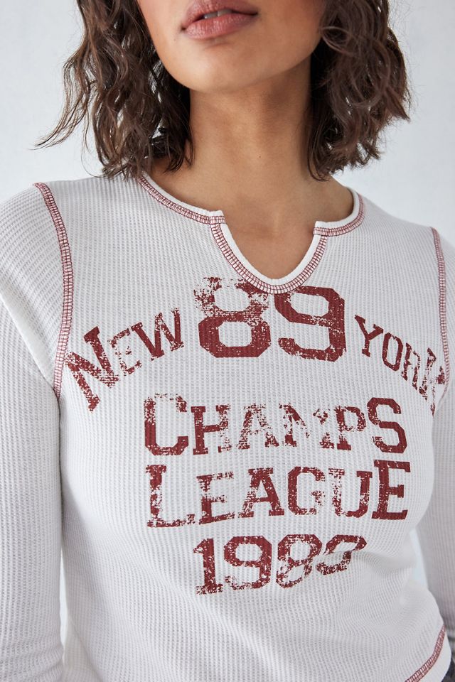 Camiseta de Manga Larga con Cuello en V UO Champs League #1