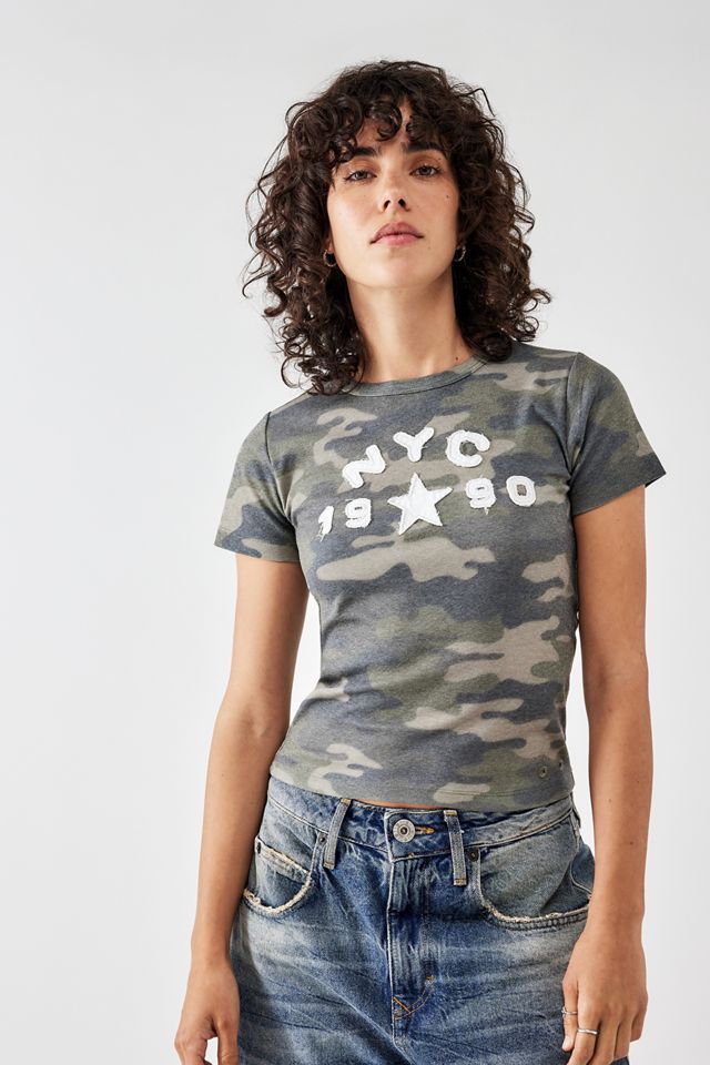 T-shirt Baby BDG Camo NYC Applique #2