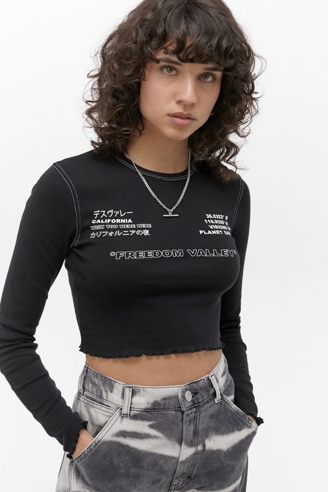 UO Freedom Valley Lettuce-Edge Top #1