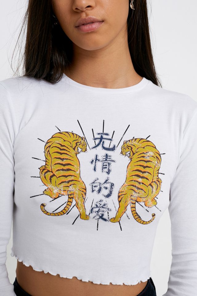 Urban Outfitters — Langärmeliges T-Shirt „Tiger Life“ #1