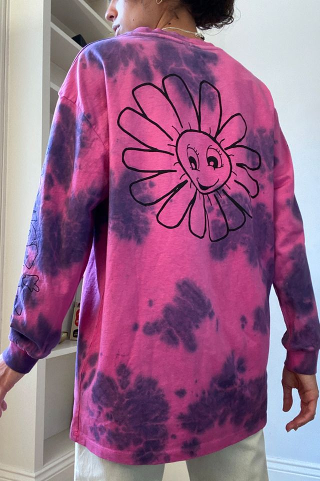 UO Flowers Tie-Dye Long-Sleeve Oversize Skate T-Shirt #2