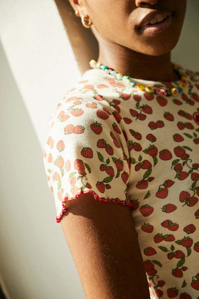 UO Strawberry Print Baby T-Shirt #2