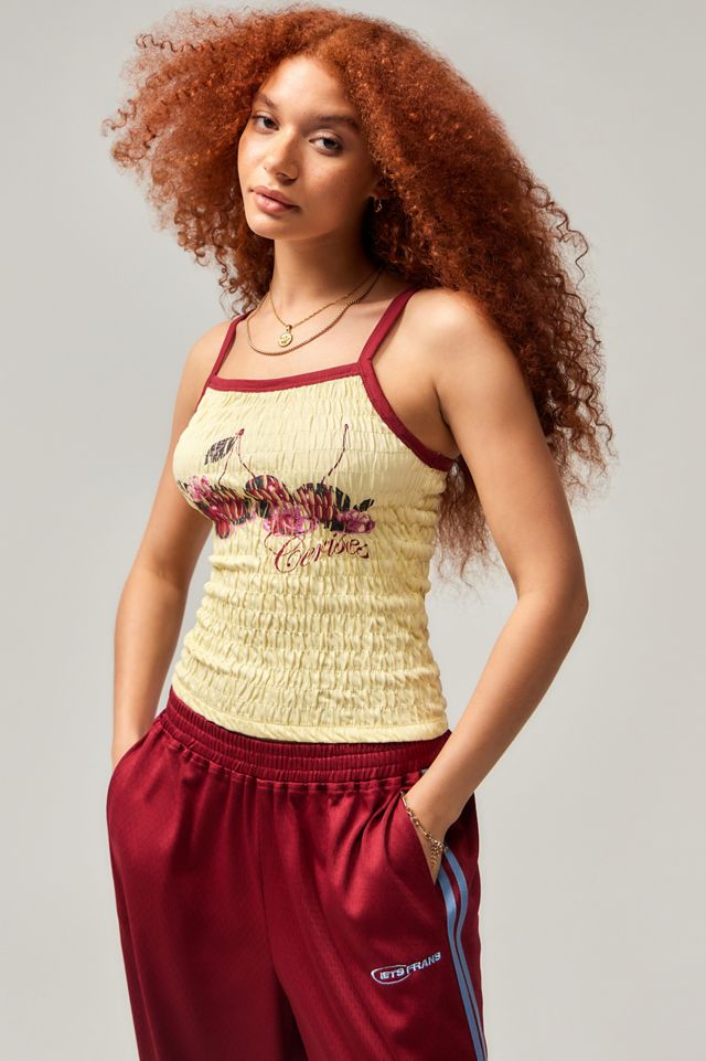 UO Shirred Cherries Tank Top #2
