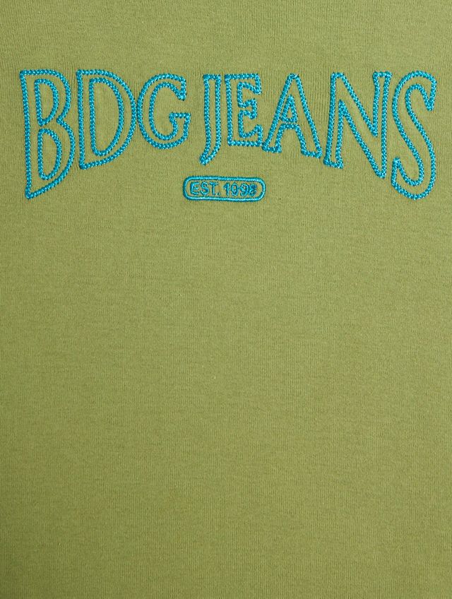 BDG Green Contrast Stitched Baby T-Shirt  #5