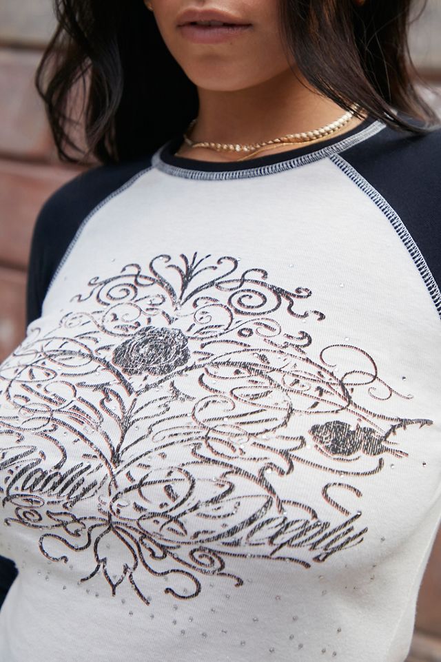 UO Madly Deeply Raglan T-Shirt #1