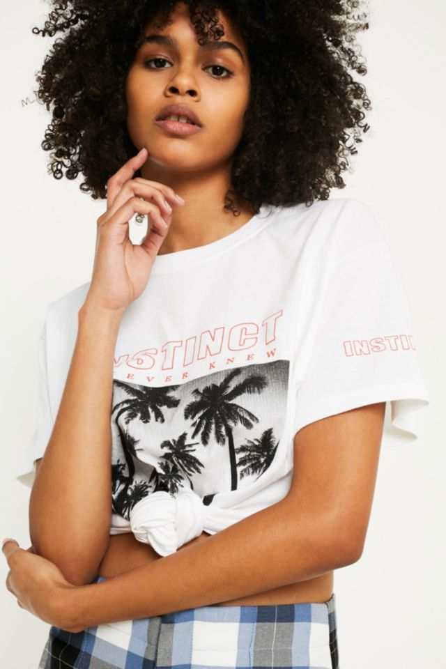 UO Instinct Palm Tree T-Shirt | Urban Outfitters UK