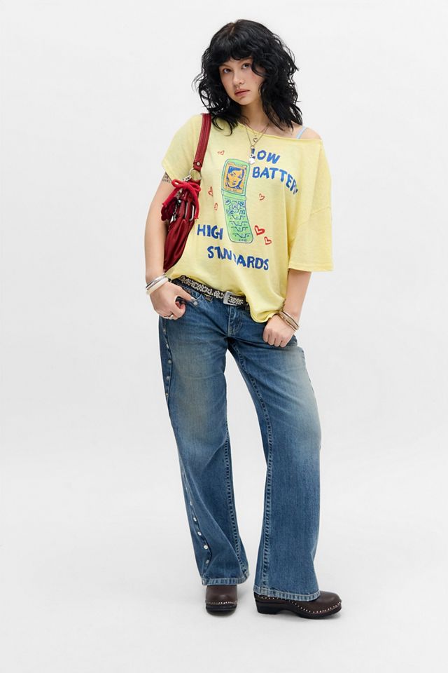 T-shirt UO Galentines Batteria Scarica #2