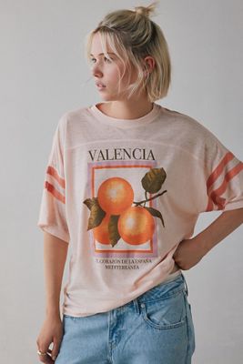 BDG Rowan Valencia Orange Graphic Oversized T-Shirt