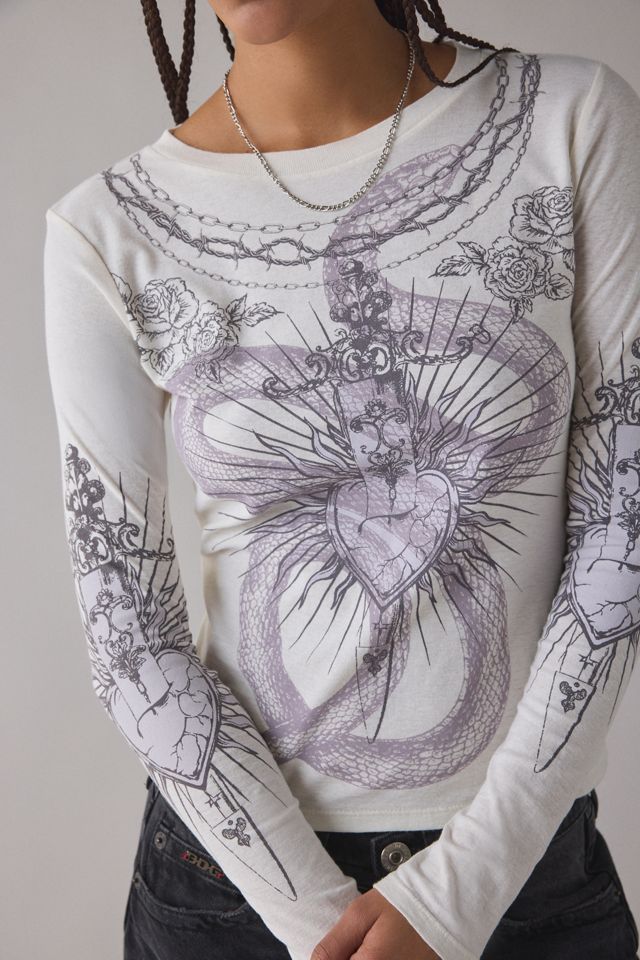 BDG Spill The Tee Langarm-T-Shirt #1