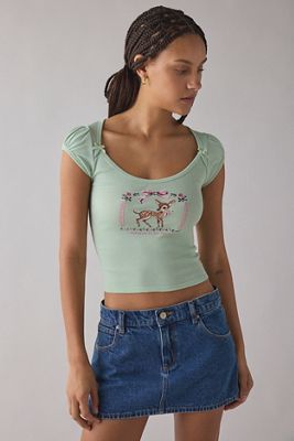 Kimchi Blue Ramona Cap Sleeve T-Shirt