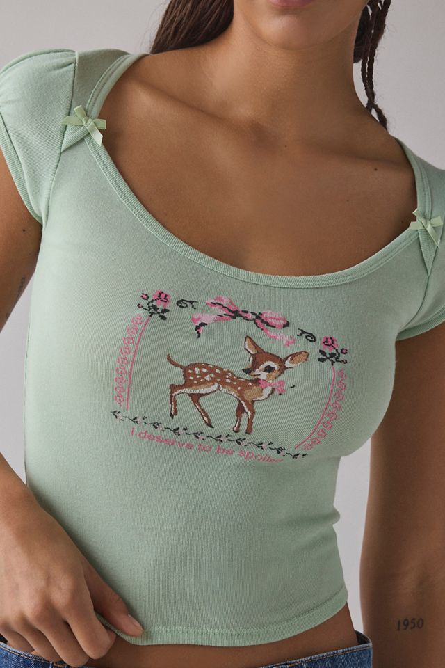 Kimchi Blue Ramona Cap Sleeve T-Shirt #1