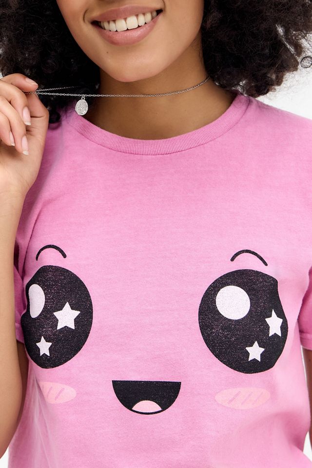 UO Anime Face Relaxed T-Shirt #1
