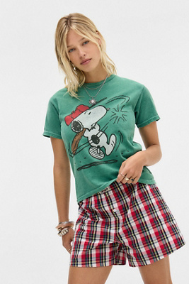 T-shirt ample UO Baseball Snoopy par en taille: Medium/Large - Urban Outfitters - Modalova