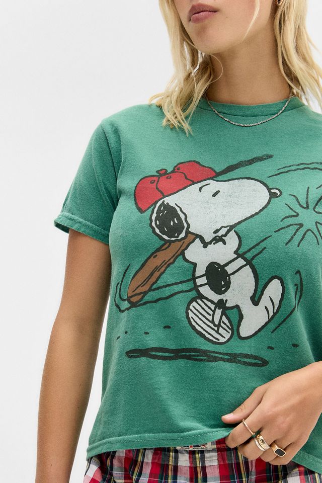 UO Baseball Snoopy Lockeres T-Shirt #2