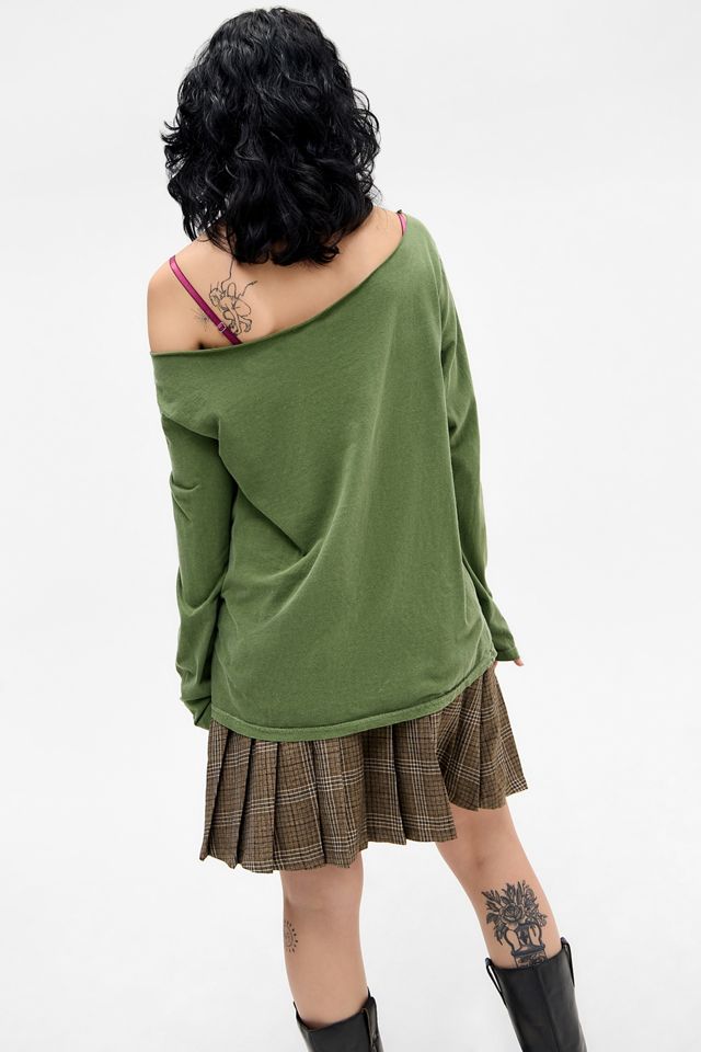 UO Angel Scapes Slash Neck Long Sleeve T-Shirt #3