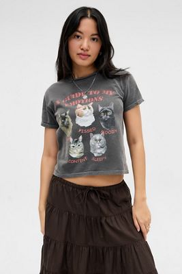 UO Anleitung zu meinen Emotionen Katzen T-Shirt