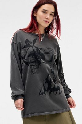 Camiseta de Skate de Manga Larga UO Orchid Grunge