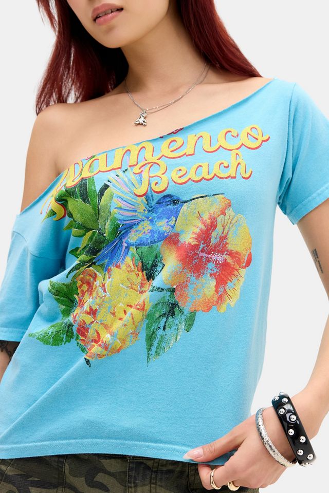 T-Shirt UO Flamenco Beach con Spalle Scoperte #2