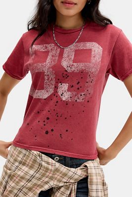 BDG 89 Farbspritzer Relaxed Grafik-T-Shirt