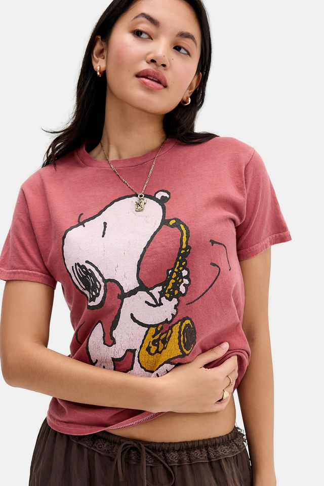 Camiseta Holgada UO Snoopy con Saxofón #1