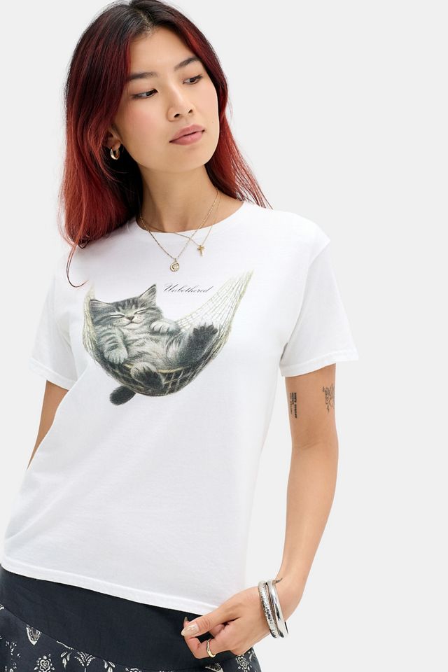 UO Unbothered Kitten Relaxed T-Shirt #2