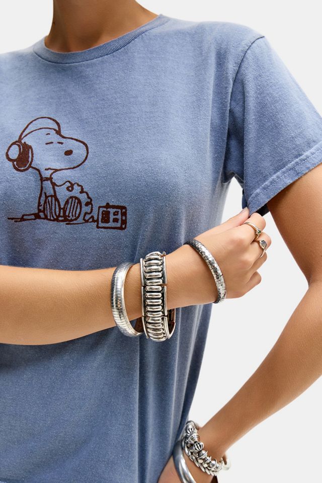 Camiseta Gráfica Relajada UO DJ Snoopy #2