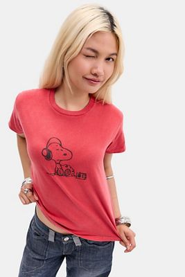 UO DJ Snoopy Relaxed T-Shirt