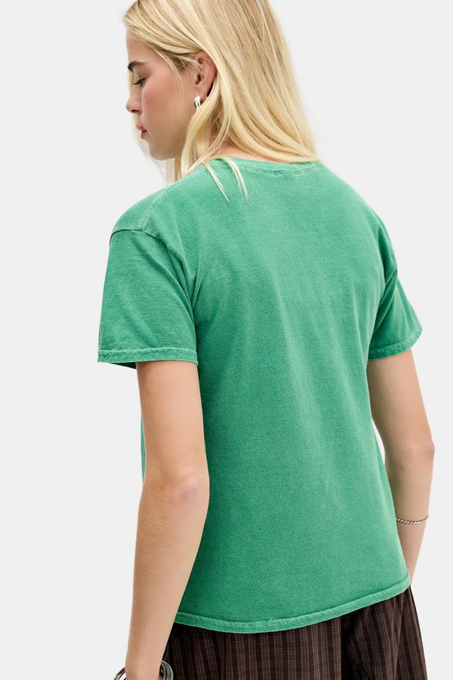 T-shirt grafica rilassata UO con cervo festivo verde #2