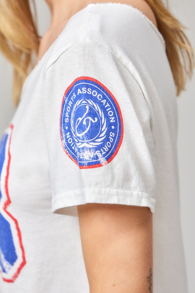 UO Slashed Off-The-Shoulder Football T-Shirt #3