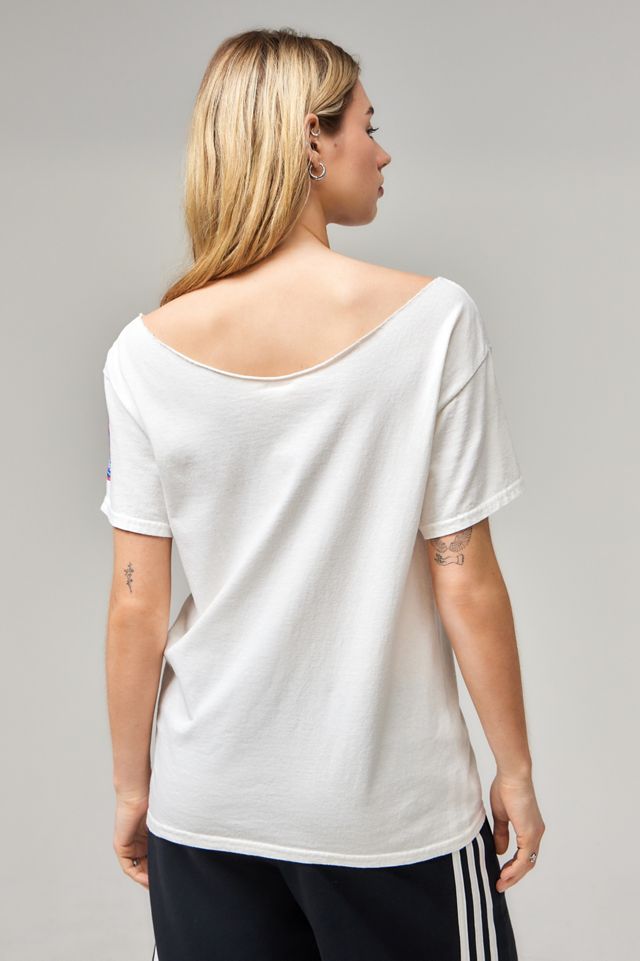 UO Slashed Off-The-Shoulder Football T-Shirt #4
