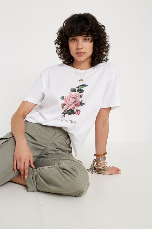 UO - T-shirt Let Love Grow en coton biologique #2