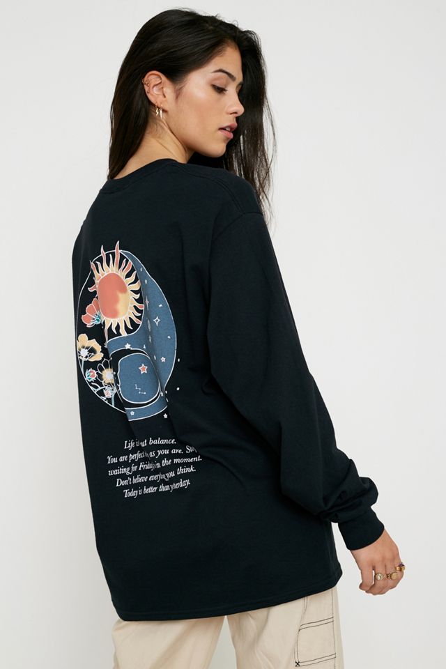 UO Yin Yang Long-Sleeve Skate T-Shirt #3