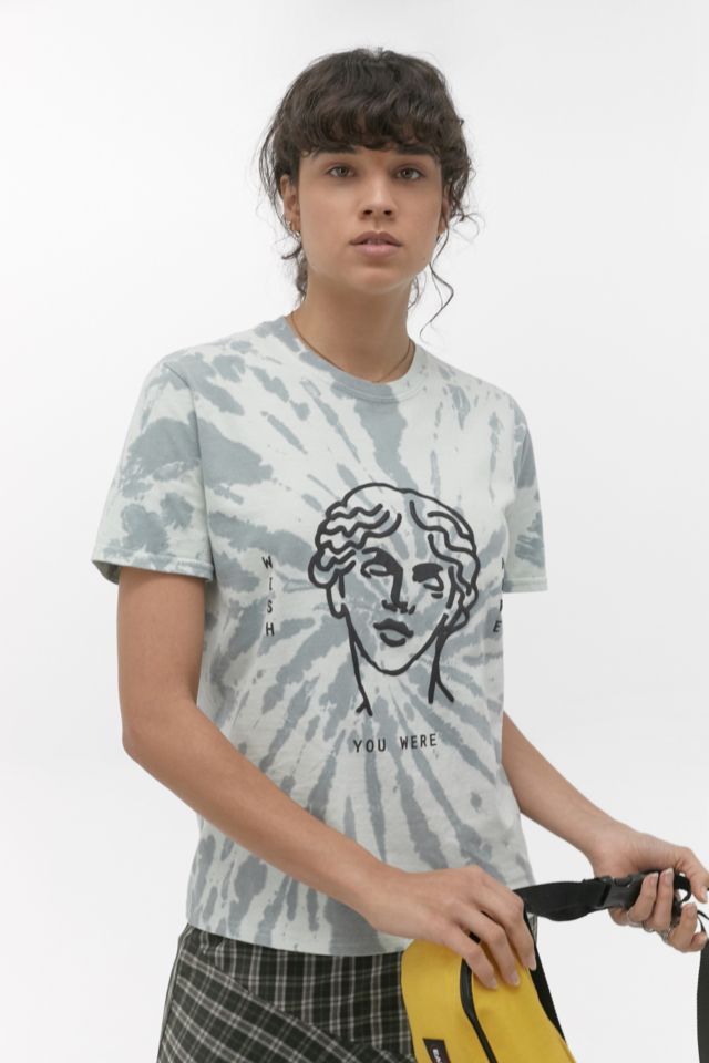 UO Wish You Were Here Tie-Dye T-Shirt | Urban Outfitters UK