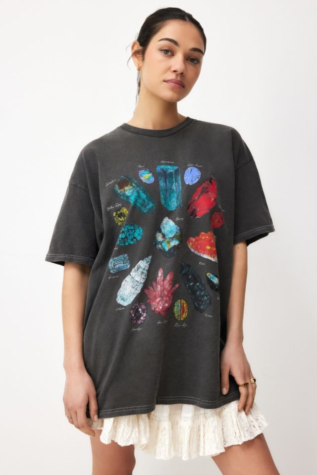 UO Crystals Graphic Dad T-Shirt | Urban Outfitters UK