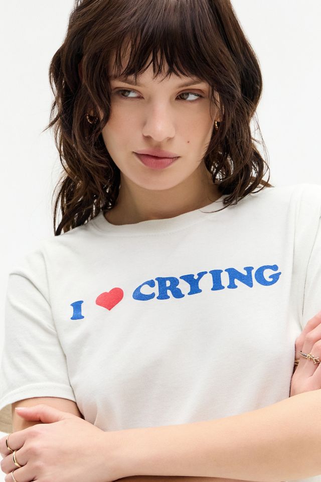 UO I Love Crying T-shirt | Urban Outfitters UK