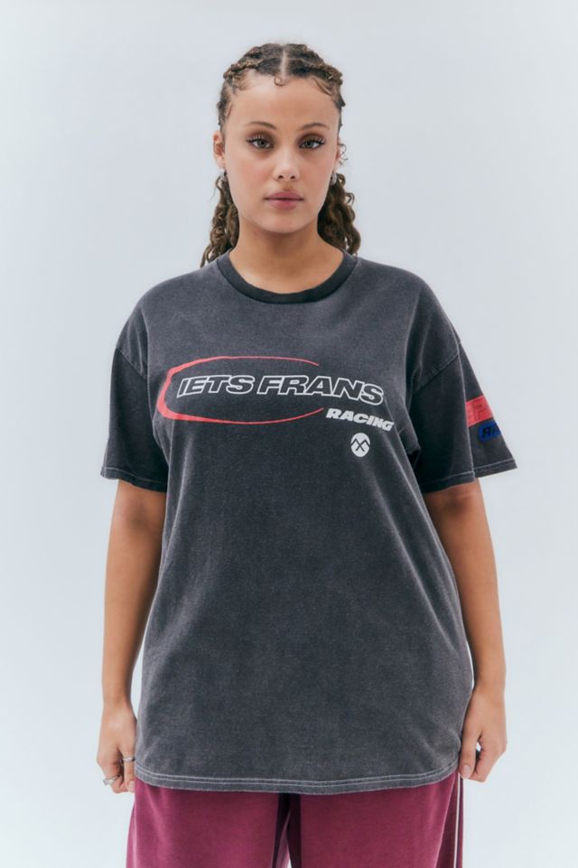 iets frans. Charcoal Motocross Boyfriend T Shirt