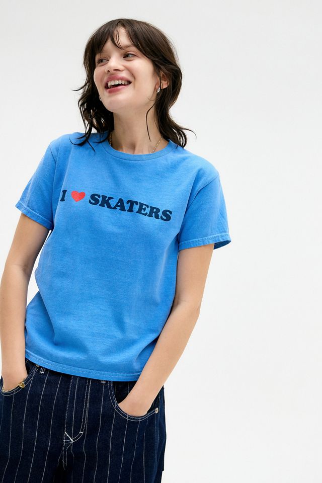 Camiseta Relajada I Love Skaters #1