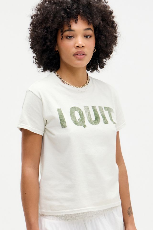 UO I Quit Relaxed T-Shirt #3